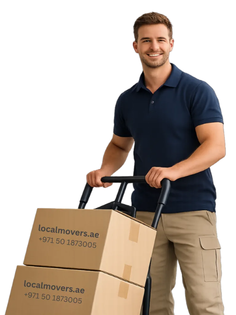 Dubai's #1 local movers team at work